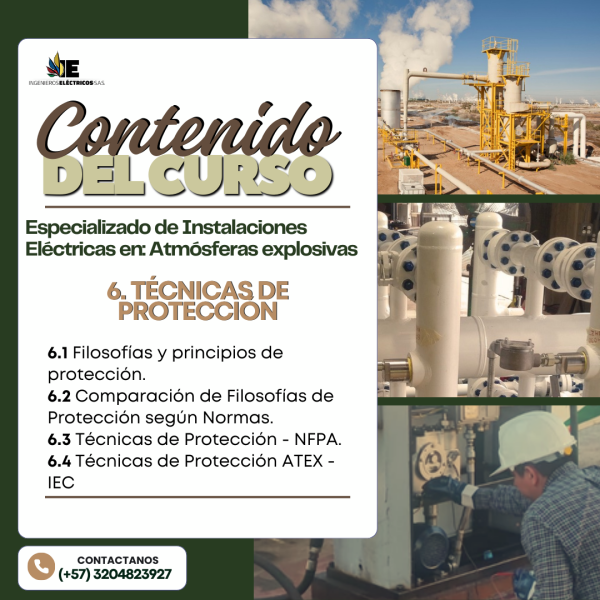 Curso Especializado de Instalaciones eléctricas en ATEX (Atmósferas Explosivas) - Imagen 10