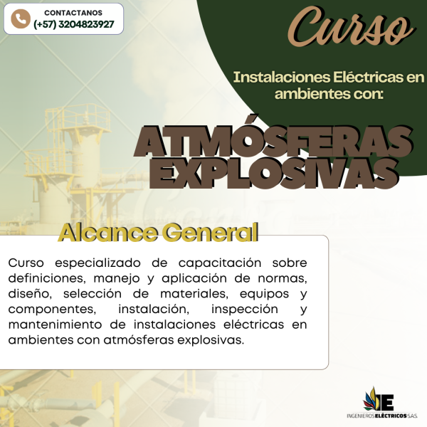 Curso Especializado de Instalaciones eléctricas en ATEX (Atmósferas Explosivas) - Imagen 2