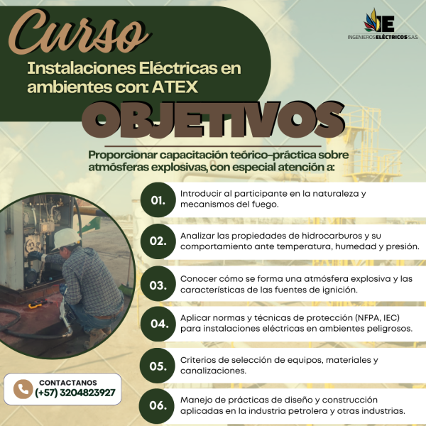 Curso Especializado de Instalaciones eléctricas en ATEX (Atmósferas Explosivas) - Imagen 3
