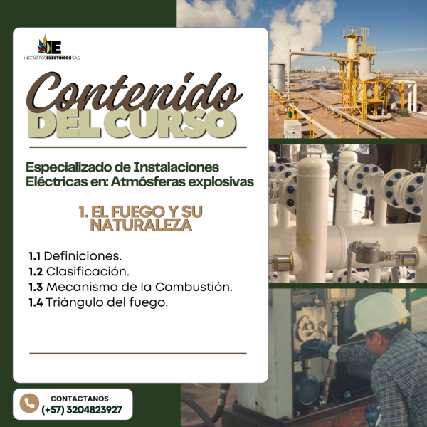 Curso Especializado de Instalaciones eléctricas en ATEX (Atmósferas Explosivas) - Imagen 4