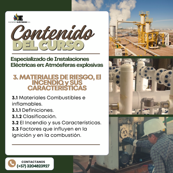 Curso Especializado de Instalaciones eléctricas en ATEX (Atmósferas Explosivas) - Imagen 6