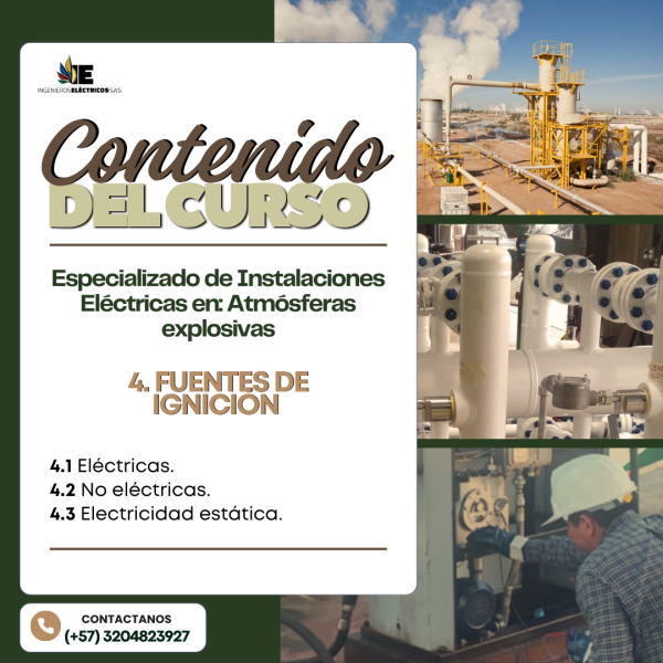 Curso Especializado de Instalaciones eléctricas en ATEX (Atmósferas Explosivas) - Imagen 7