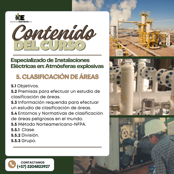 Curso Especializado de Instalaciones eléctricas en ATEX (Atmósferas Explosivas) - Imagen 8