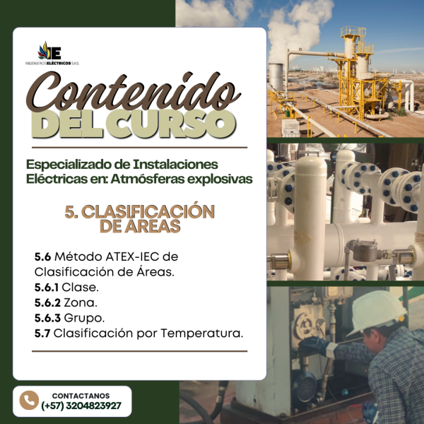 Curso Especializado de Instalaciones eléctricas en ATEX (Atmósferas Explosivas) - Imagen 9