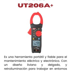 PINZA DIGITAL AUTO RANGO UT206A+