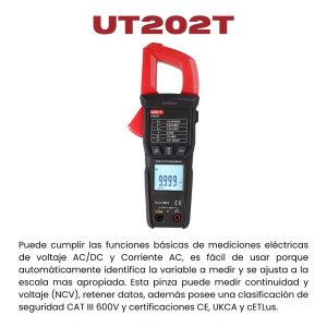 PINZA VOTIAMPERIMÉTRICA UT202T
