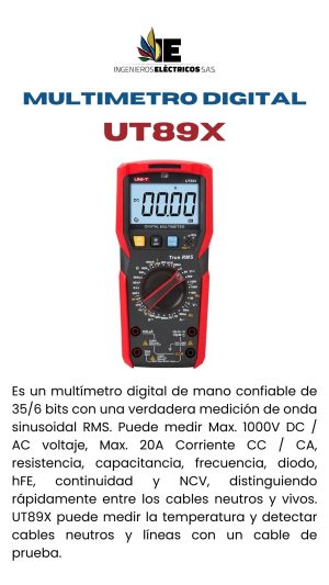 MULTIMETRO DIGITAL UT89X