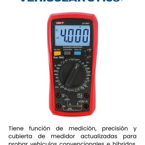 MULTIMETRO DIGITAL VEHICULAR UT105+