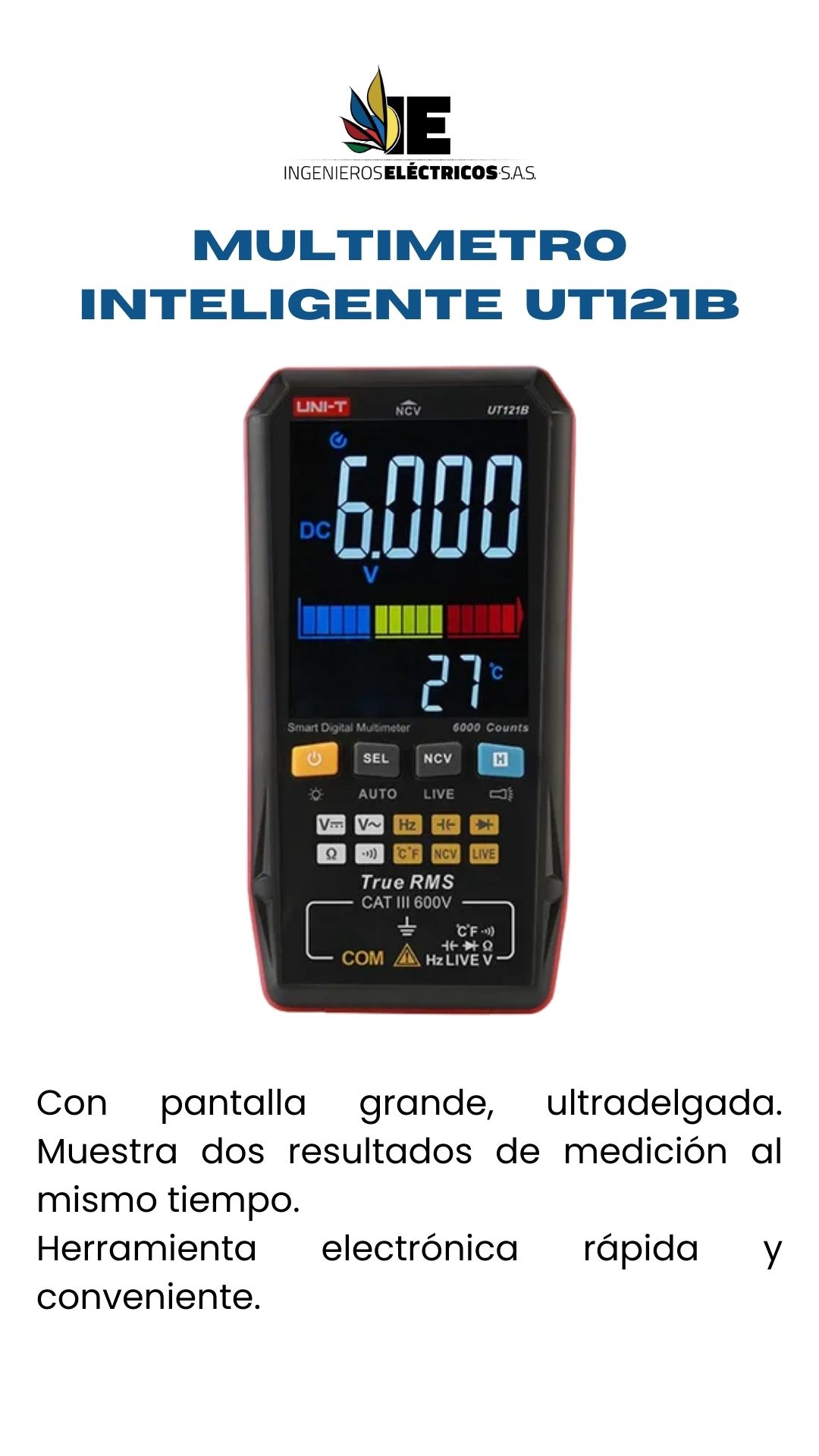 MULTIMETRO INTELIGENTE UT121B