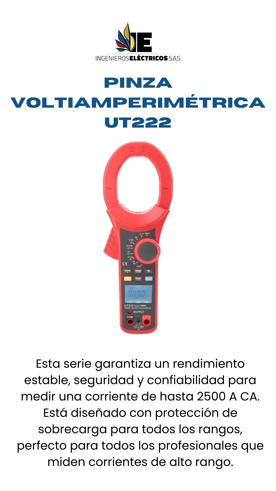 PINZA VOLTIAMPERIMÉTRICA UT222