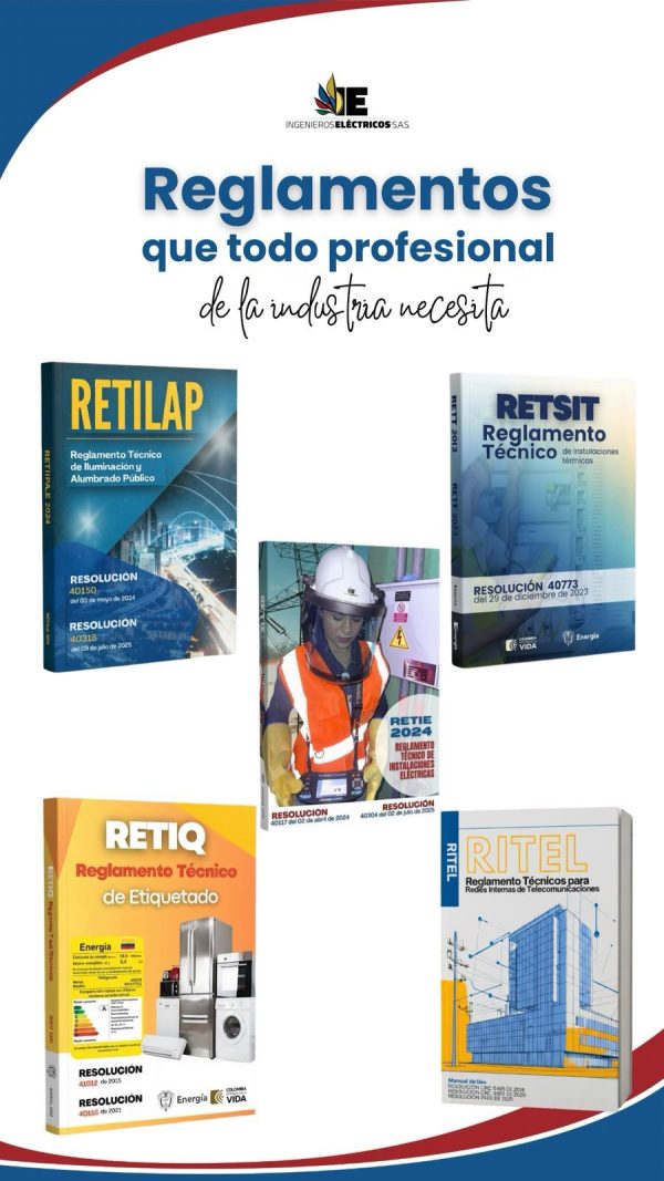 Retiq Label COMBO DE REGLAMENTOS TÉCNICOS (RETIE – RETILAP – RITEL – RETIQ – RETSIT ...